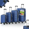Juskys Rom Koffer-Set 4-tlg. blau
