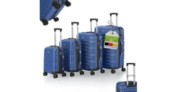 Juskys Rom Koffer-Set 4-tlg. blau