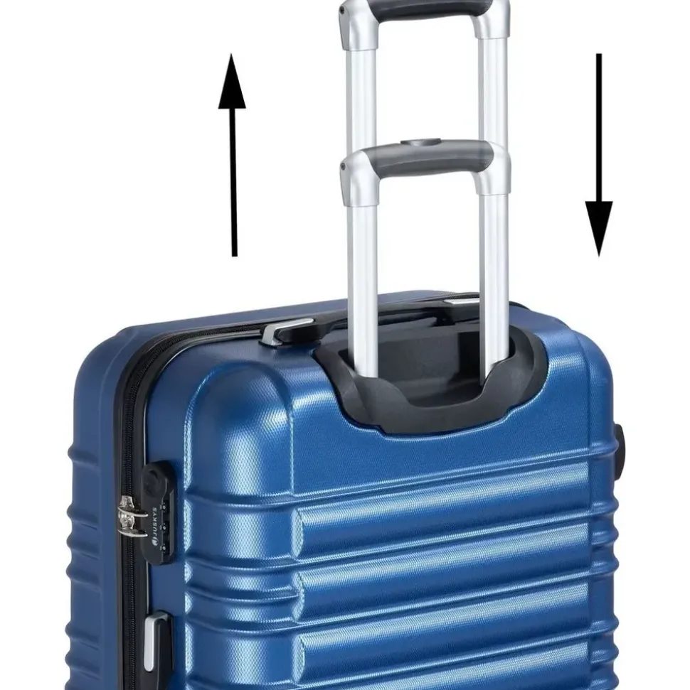Juskys Rom Koffer-Set 4-tlg. blau