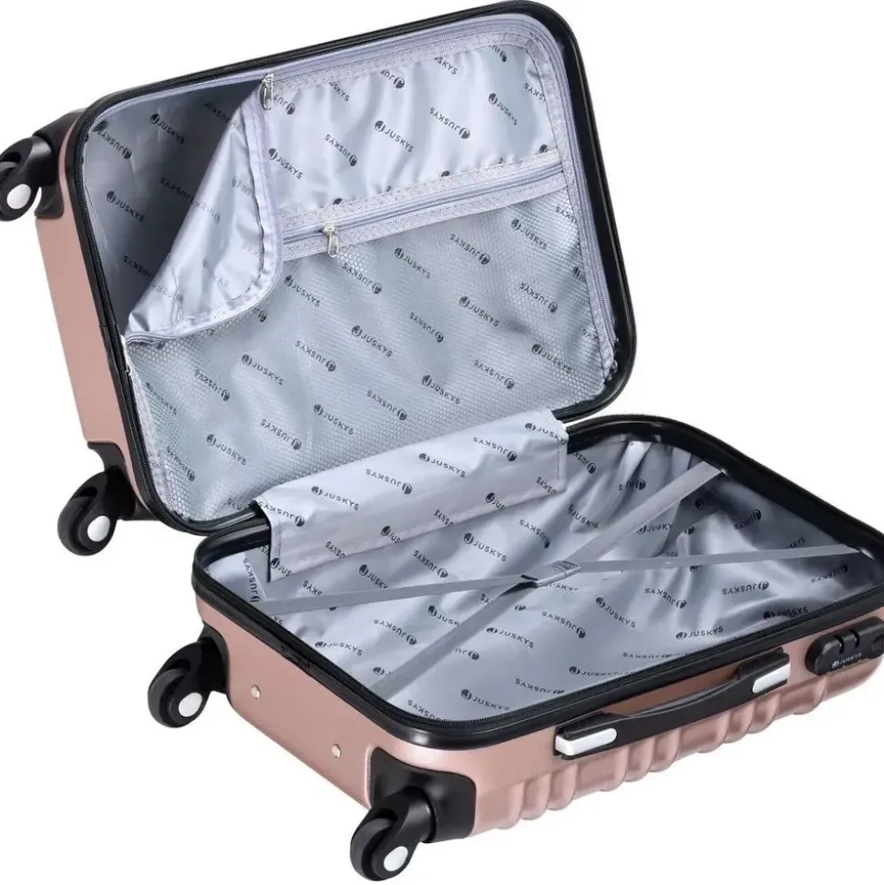 Juskys Rom Koffer-Set 4-tlg. rosa
