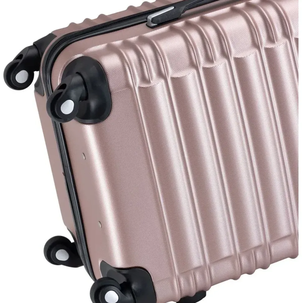 Juskys Rom Koffer-Set 4-tlg. rosa