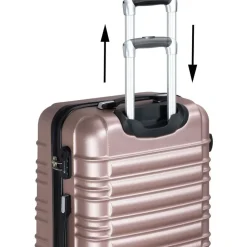 Juskys Rom Koffer-Set 4-tlg. rosa