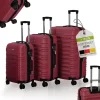 Juskys Rom Koffer-Set 3-tlg. rot
