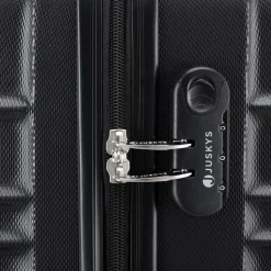 Juskys Rom Koffer-Set 4-tlg. schwarz