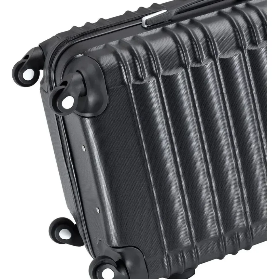 Juskys Rom Koffer-Set 4-tlg. schwarz