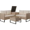 Juskys Santorini Loungeset creme/sand