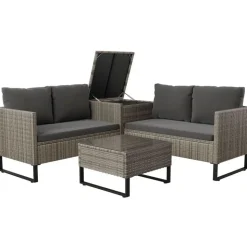 Juskys Santorini Set 10-tlg. grau