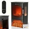 Juskys Standkamin 1800W Schwarz