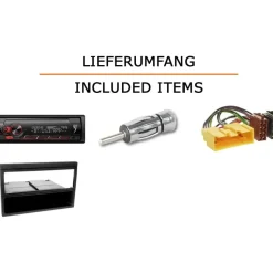 JUST SOUND best choice for caraudio Autoradio Einbaupaket Pioneer MVH-S320BT passend für Mazda MX-5 NB/NB-FL | Bluetooth USB