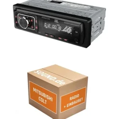 JUST SOUND best choice for caraudio Autoradio Einbaupaket JBL Celebrity 150 passend für Mitsubishi Colt Z30 Schwarz | Bluetooth USB