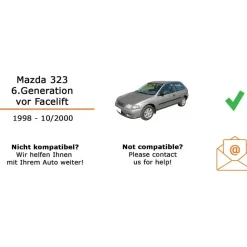 JUST SOUND best choice for caraudio Autoradio Einbaupaket JBL Celebrity 150 passend für Mazda 323 BJ | Bluetooth USB