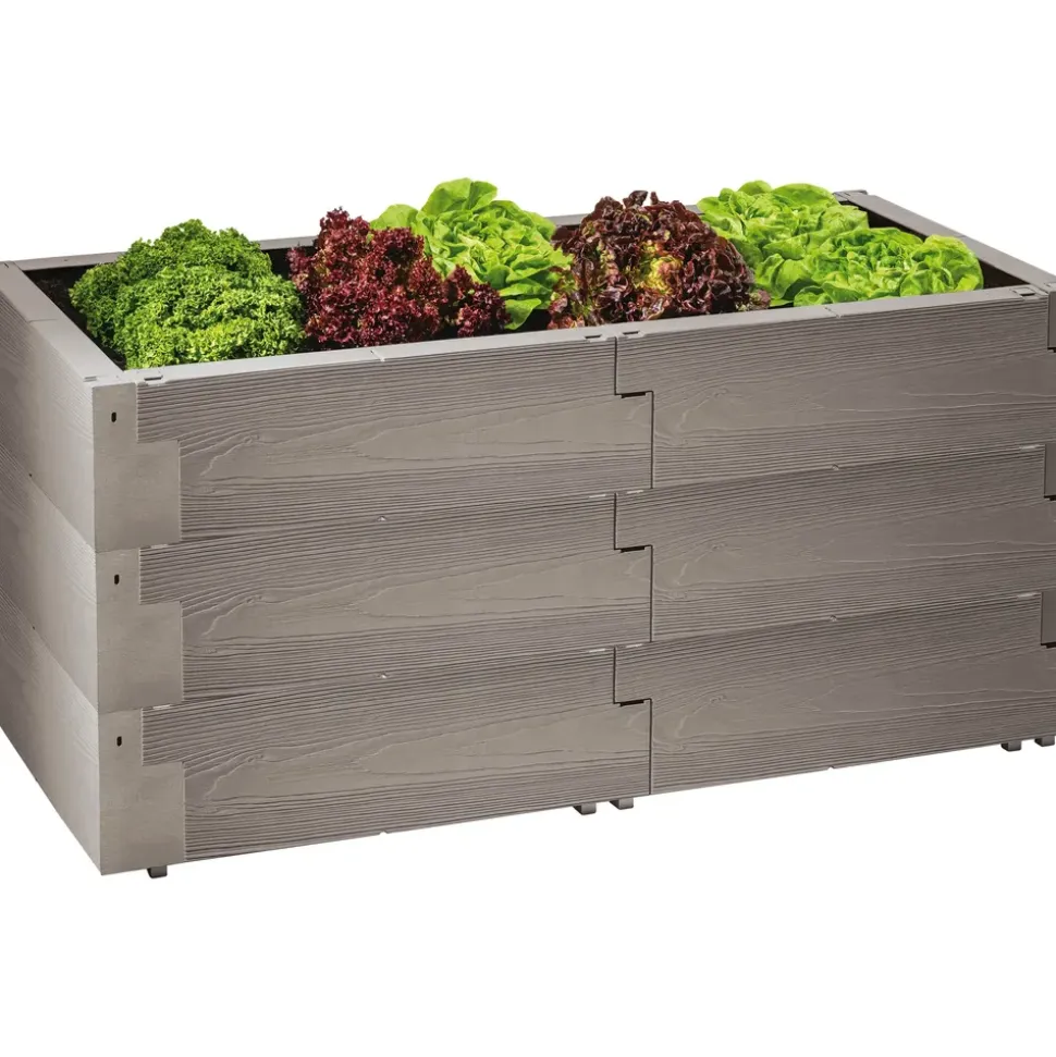 Juwel Timber 3er-Set 130 x 60 x 60 cm grau