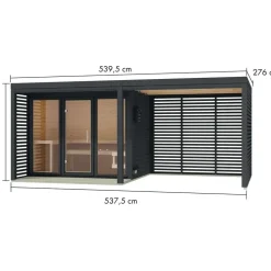 Karibu Angelus inkl. 9 kW Ofen + int. Steuerung