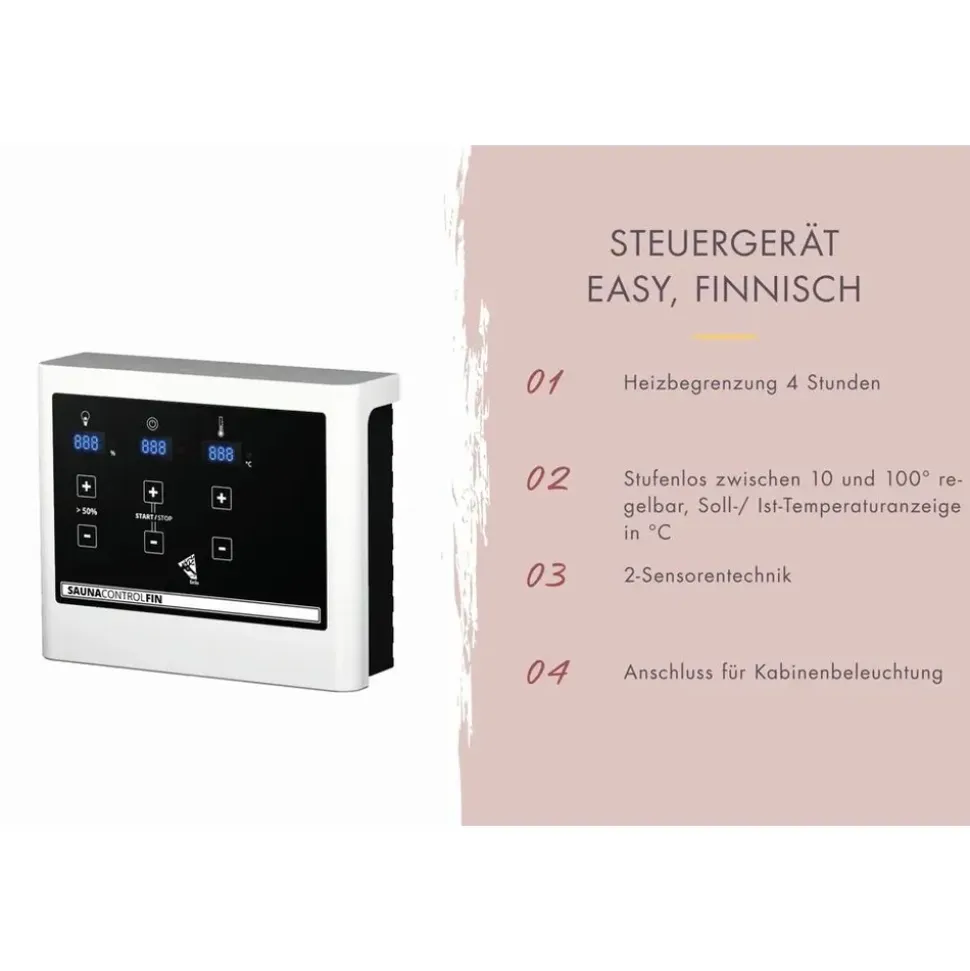 Karibu Angkor 3 inkl. 9 kW Ofen + ext. Steuerung