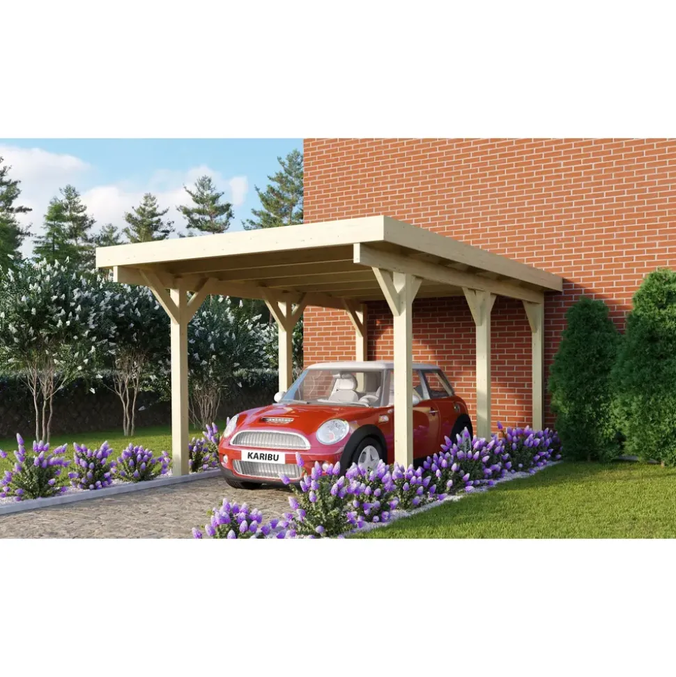 Karibu Classic Einzel 1 2,50 x 3,96 m kdi inkl. PVC-Dachplatten