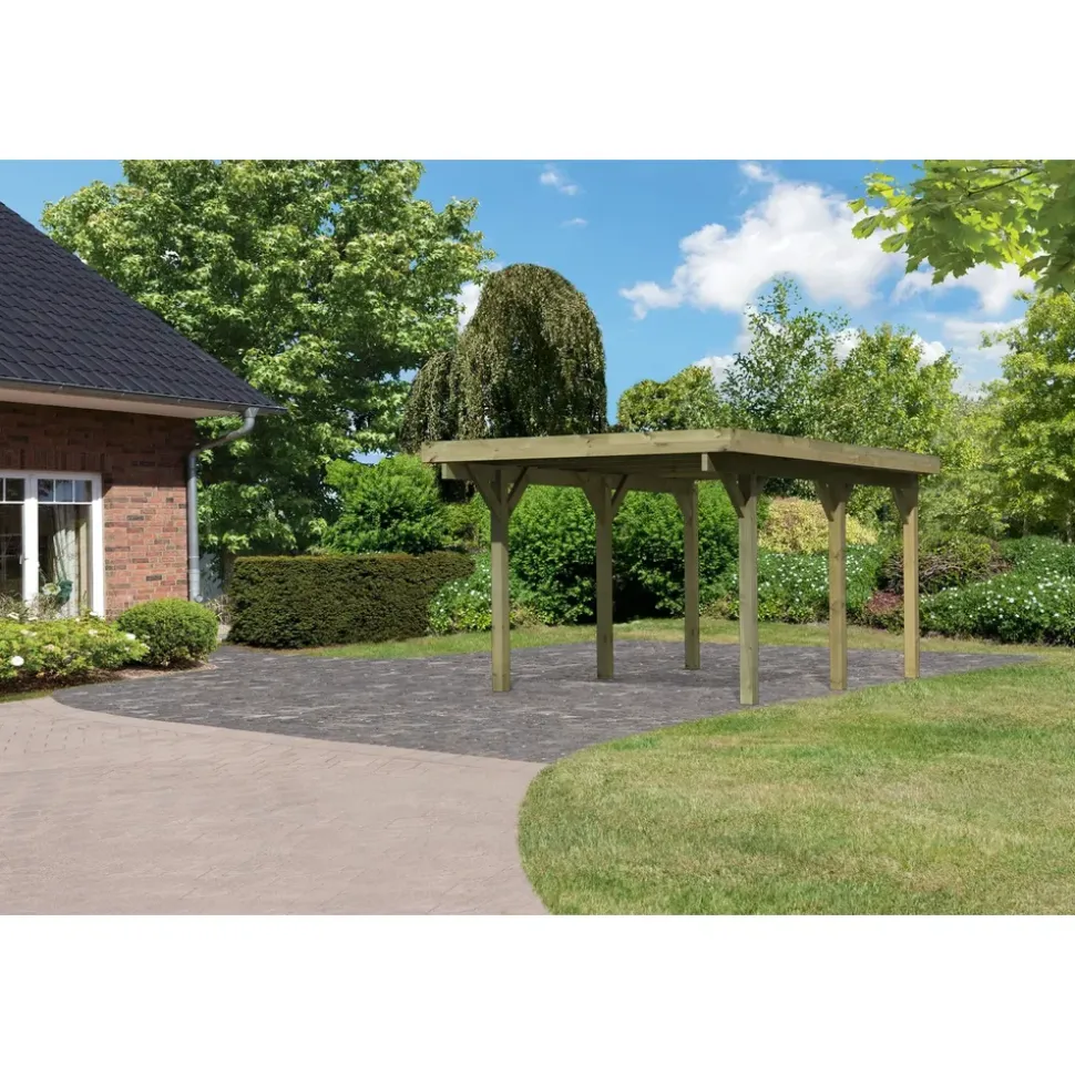 Karibu Classic Einzel 1 2,50 x 3,96 m kdi inkl. PVC-Dachplatten