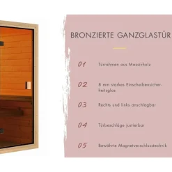 Karibu Danika inkl. 3,6 kW Ofen + int. Steuerung