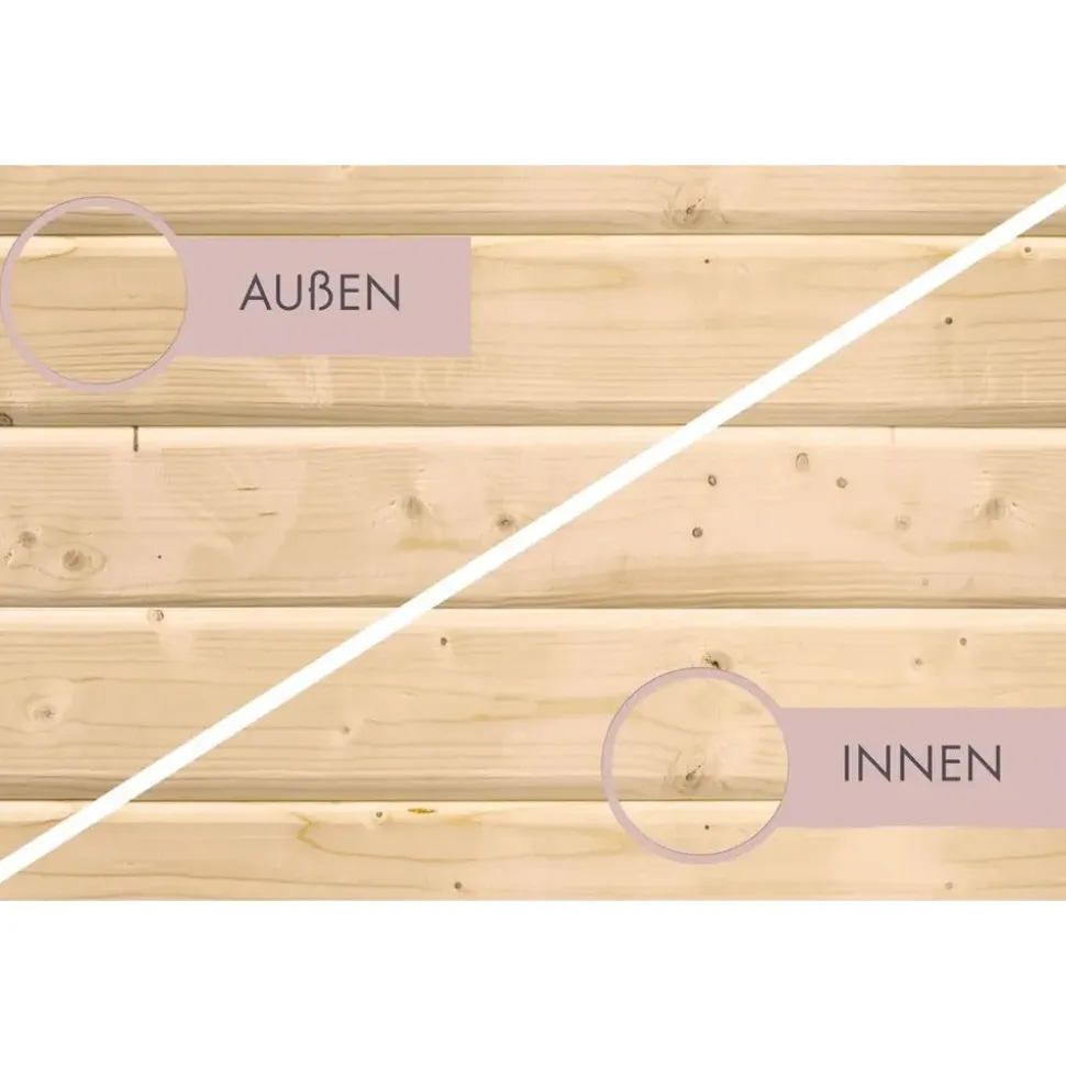 Karibu Danika inkl. 3,6 kW Ofen + int. Steuerung