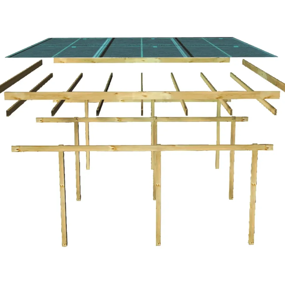 Karibu Eco Carport mit Abstellraum 3 5,09 x 5,76 m kdi