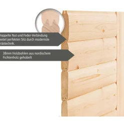 Karibu Fasshaus 2 ohne Ofen