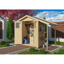 Karibu Gartenhaus 2,57 x 0,93 m Beige