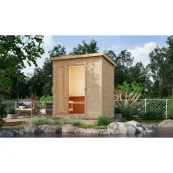 Karibu Gartensauna Saunahaus Hytti 1 Energiesparende Saunatür Ohne Ofen