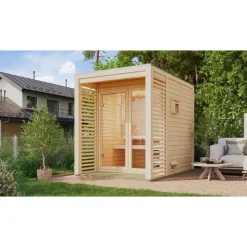 Karibu Gartensauna Saunahaus Angkor 1 Ohne Ofen
