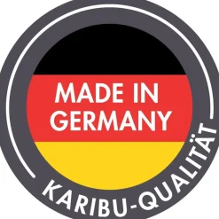 Karibu Gartensauna Saunahaus Hycore 1 - 38 mm naturbelassen Klarglas Ganzglastür Ohne Ofen