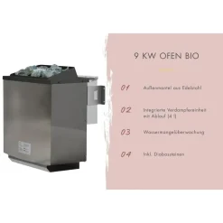 Karibu Hycore 2 inkl. 9 kW Bio-Kombiofen + ext. Steuerung