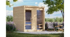 Karibu Hycore 2 inkl. 9 kW Bio-Kombiofen + ext. Steuerung