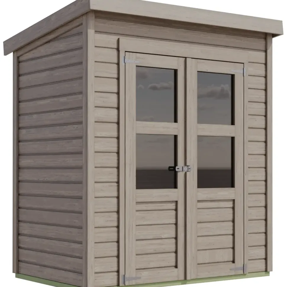Karibu Merseburg 2 1,82 x 1,26 m grau