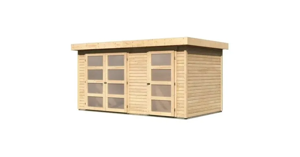 Karibu Mühlentrup 4,00 x 2,13 m natur