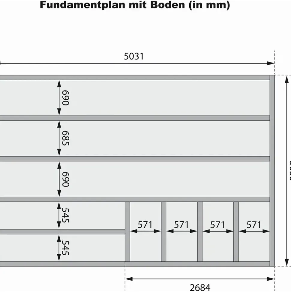 Karibu 38 mm Saunahaus Ares 3 Naturbelassen/Graualuminium ohne Ofen