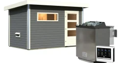 Karibu Skrollan 1 inkl. 9 kW Bio-Kombiofen + ext. Steuerung