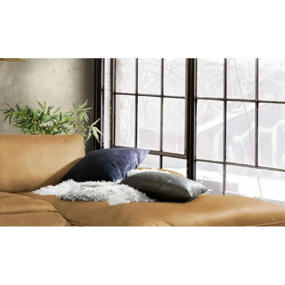 KAWOLA Ecksofa Lola Leder Recamiere rechts