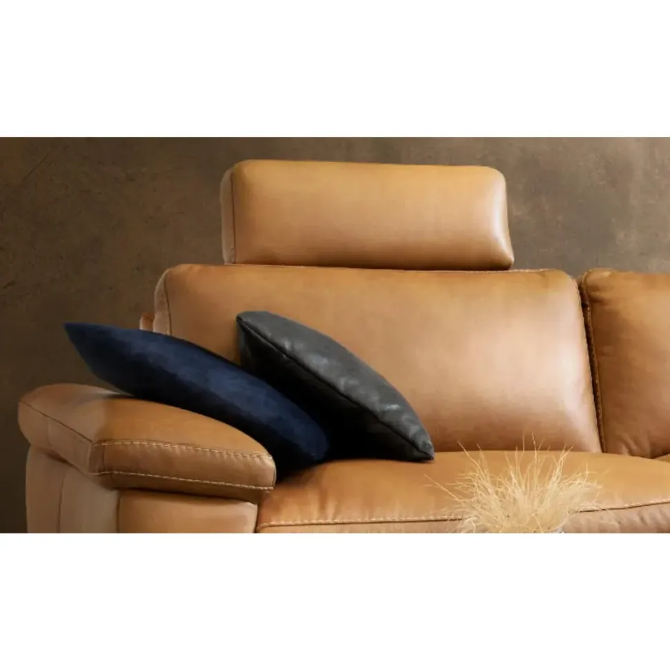 KAWOLA Ecksofa Lola Leder Recamiere rechts