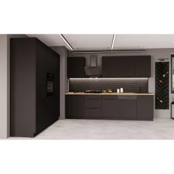 Küchen-Preisbombe Küchenzeile SIENA 280 + 180 cm Schwarz matt