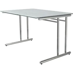 Kerkmann Schreibtisch Artline 160 cm Glas grau