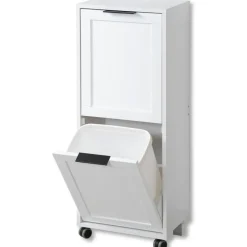 KESPER Küchenwagen mit Mülltrennsystem, weiß