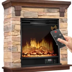 Kesser Elektrokamin LED 3D-Flame braun