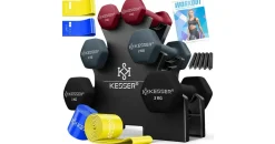 Kesser Hantel-Set Kurzhantel 1-5 kg grau/pink/schwarz