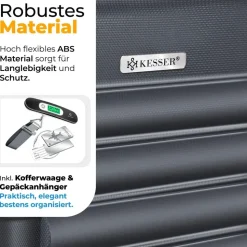 Kesser Koffer-Set 3-tlg. grau