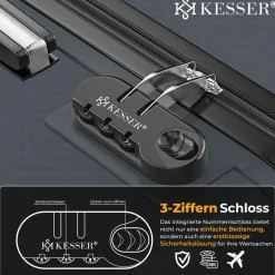 Kesser Koffer-Set 3-tlg. grau