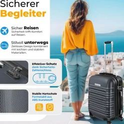 Kesser Koffer-Set 4-tlg. grau