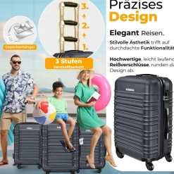 Kesser Koffer-Set 4-tlg. grau