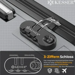 Kesser Koffer-Set 4-tlg. silber/kunststoff