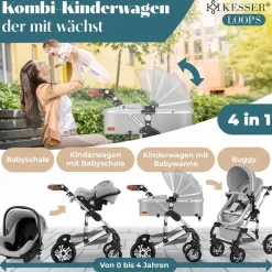 Kesser Loops 3 in 1 grau/silber