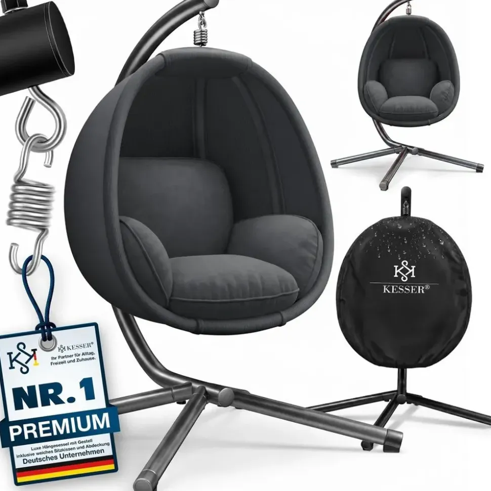 Kesser Luxe Hängesessel Anthrazit
