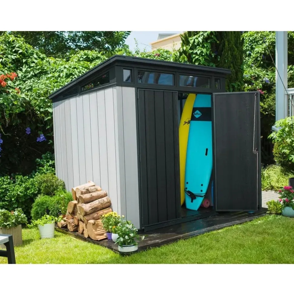 KETER Artisan Geräteschuppen 7 x 7 2,14 x 2,18 m grau/anthrazit