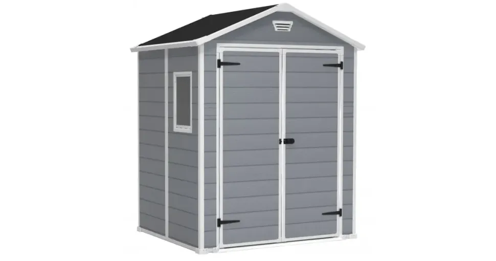 KETER Manor 6x5 DD 1,85 x 1,52 m grau/weiß